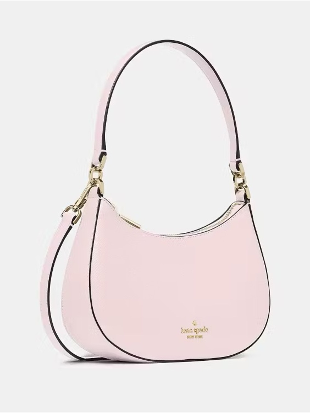 ♠️Kate Spade Paige Saffiano Leather Convertible Shoulder Bag, Pink NEW NWT - Picture 2 of 6